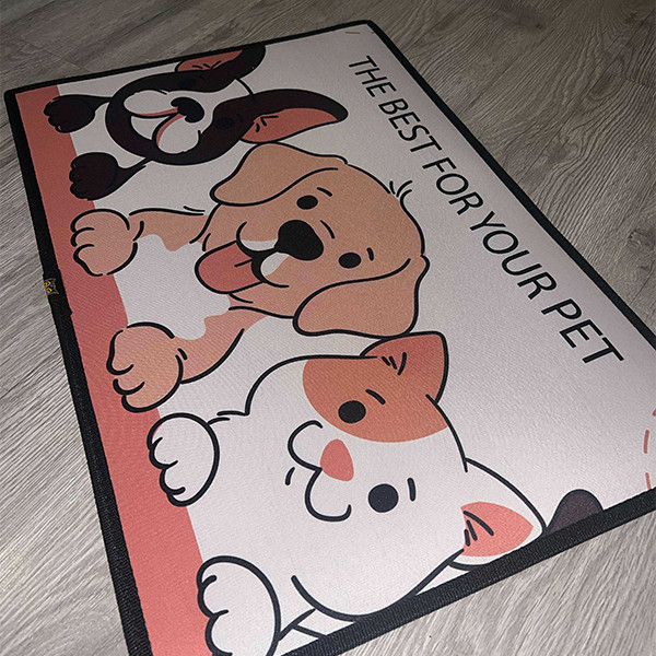 مت زیرانداز ظرف غذا و آب سگ و گربه مدل p11