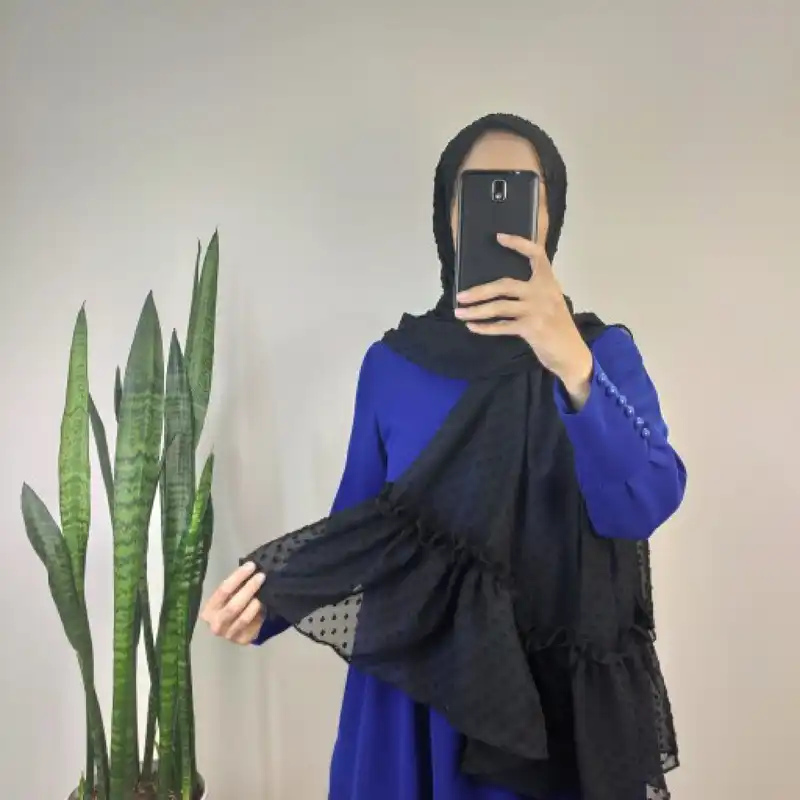 شال زنانه مدل اشکی دامنی