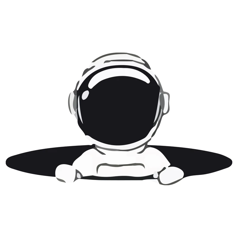 برچسب لپ تاپ پویا مارکت طرح سوراخ فضایی کد 590