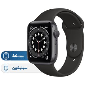 نقد و بررسی ساعت هوشمند اپل واچ سری 6 مدل 44mm Aluminum Case with Sport silicone Band، صفحه نمایش لمسی 1.78 اینچ با Retina LTPO OLED، سازگار با iPhone 6S به بالا و IOS 14 به بالا، قابلیت مکالمه از طریق بلوتوث، شمارنده ضربان قلب، شتاب‌سنج، گام‌شمار، باتری لیتیوم یونی توسط خریداران