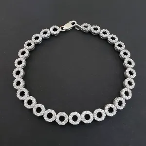 دستبند نقره زنانه ترمه 1 مدل دایره ای کد ds 1009