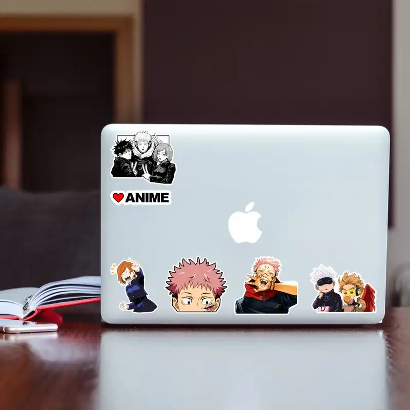 استیکر لپ تاپ پیکسل میکسل مدل انیمه جوجوتسو کایسن مجموعه 6 عددی