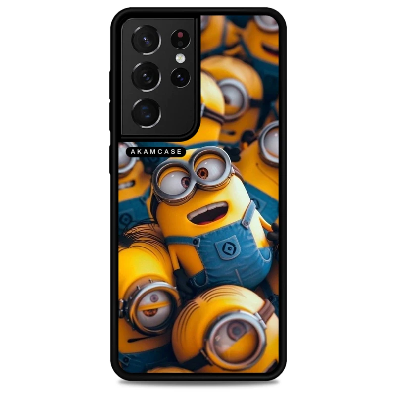 کاور آکام مدل AMC-WSGS21U-MINIONS1 مناسب برای گوشی موبایل سامسونگ Galaxy S21 Ultra