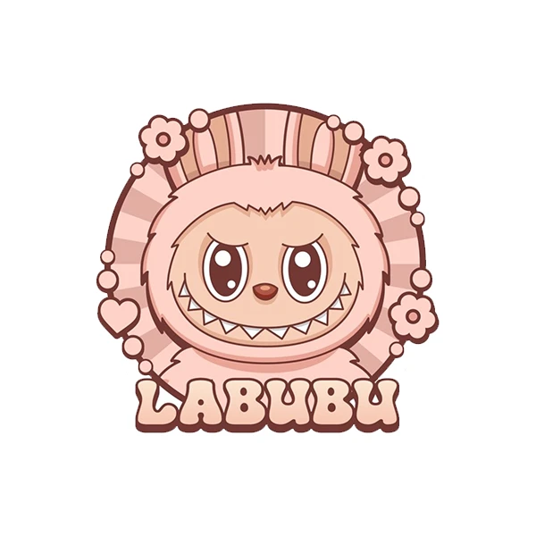 استیکر پارچه و لباس پاد آفرین طرح لبوبو کد 64