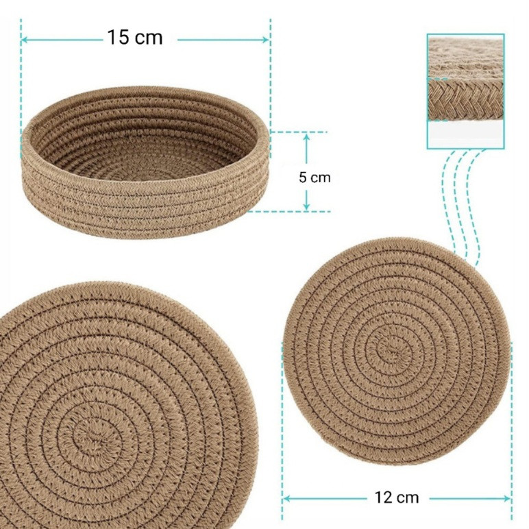 زیر لیوانی مدل 12p4 مجموعه 5 عددی