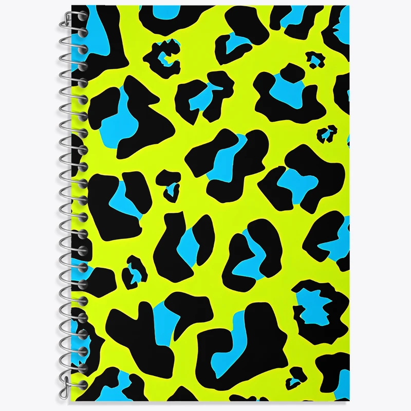 دفتر لغت 50 برگ خندالو طرح پترن پلنگی کد N4858