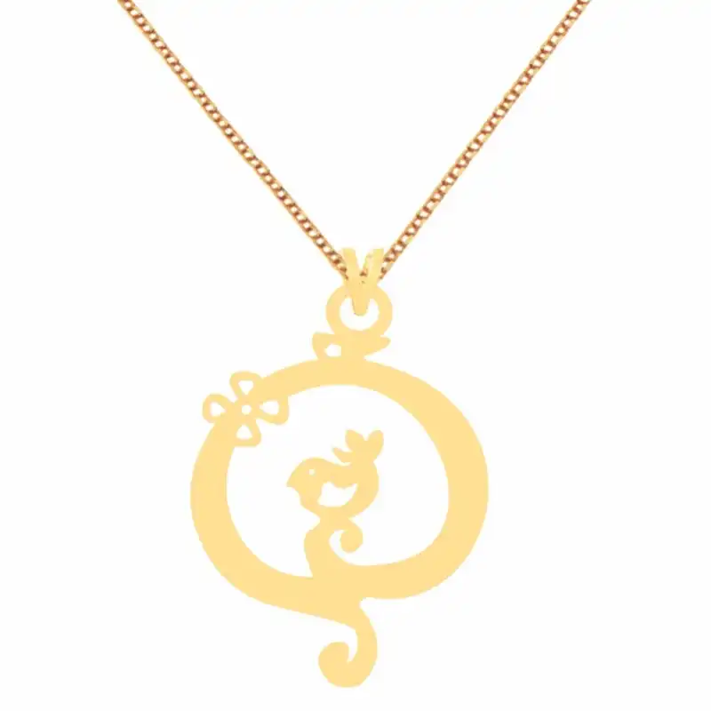 گردنبند طلا 18 عیار زنانه مدل پرنده