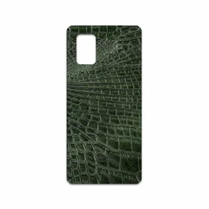 MAHOOT Green-Crocodile-Leather Cover Sticker for Samsung Galaxy A71 5G