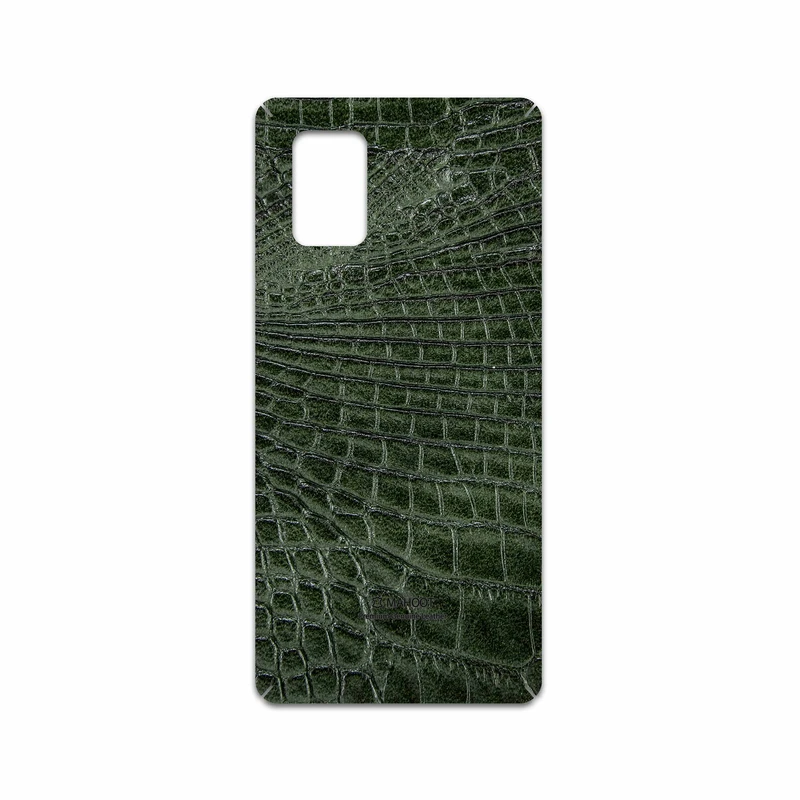 برچسب پوششی ماهوت مدل Green-Crocodile-Leather مناسب برای گوشی موبایل سامسونگ Galaxy A71 5G