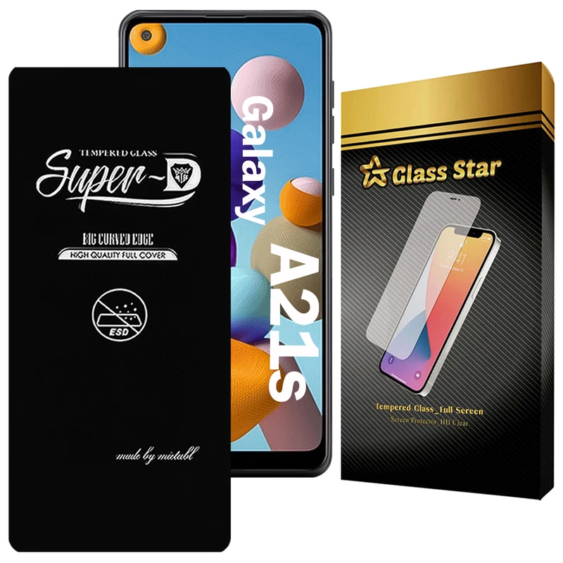 محافظ صفحه نمایش گلس استار مدل SUPERDNS مناسب برای گوشی موبایل سامسونگ Galaxy A21s