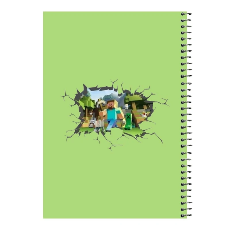 دفتر مشق 80 برگ اس جی مدل ماینکرفت کد۶   