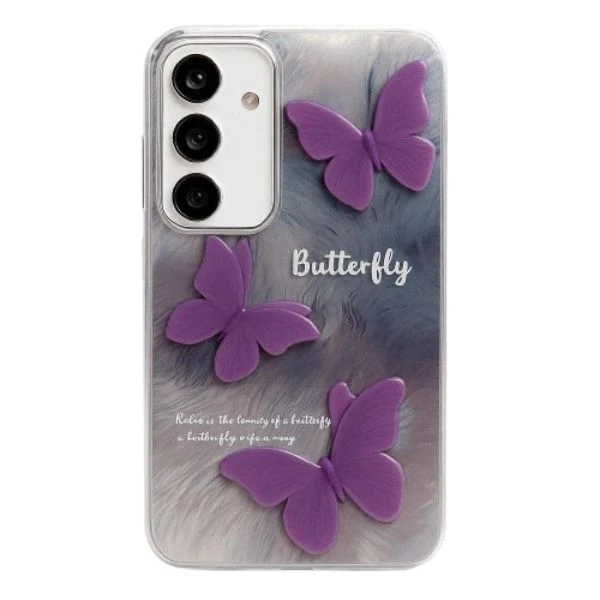 کاور طرح پروانه مناسب برای گوشی موبایل سامسونگ Galaxy S24FE