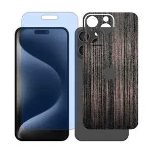 Glass Together model matte anti blue Screen Protector Suitable for Apple iPhone 15 Pro Max Mobile Phone with Back cover sticker