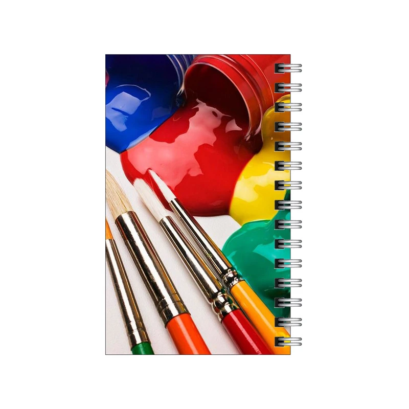 دفترچه یادداشت مدل to do list طرح گواش و قلموها کد 6839036