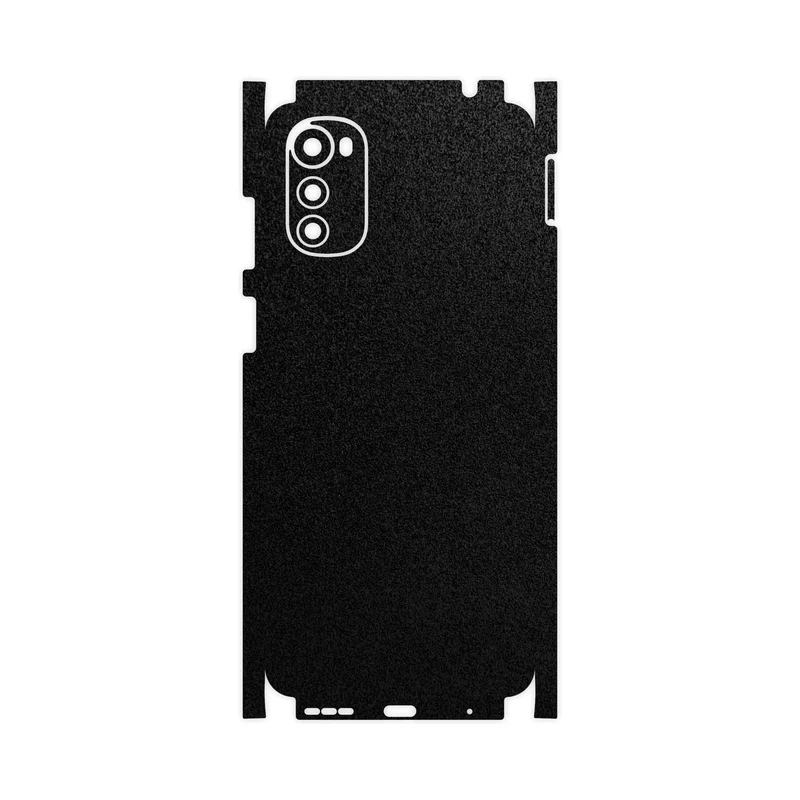 برچسب پوششی ماهوت مدل Black-Suede-FullSkin مناسب برای گوشی موبایل موتورولا Moto E32s