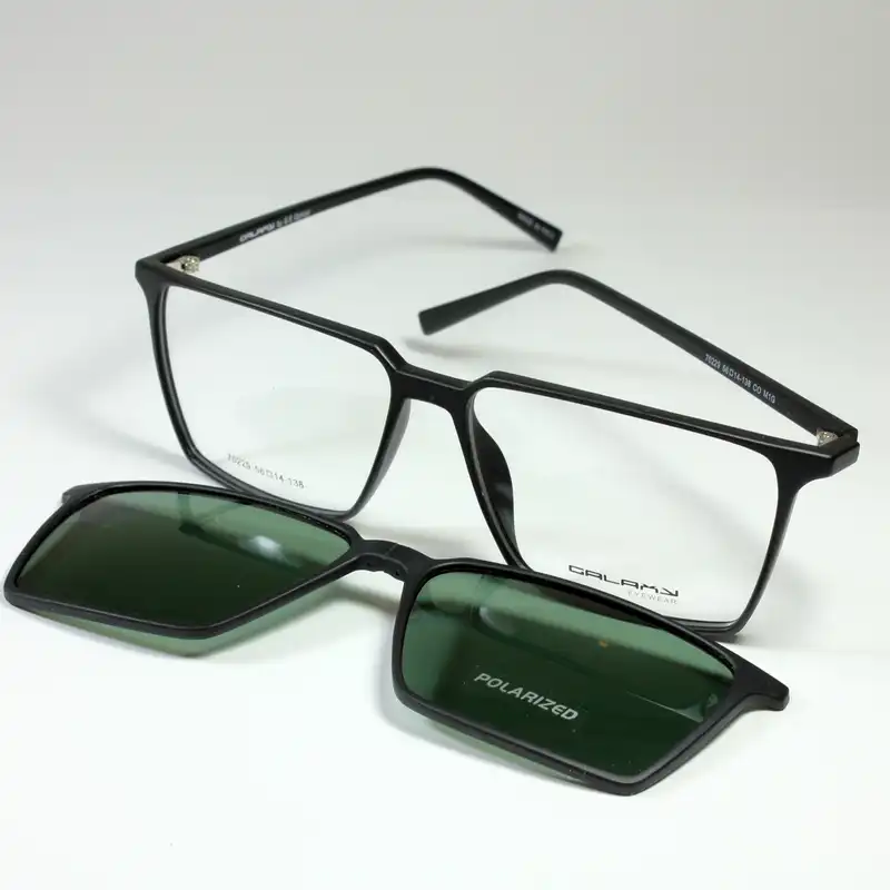 فریم عینک طبی گلکسی مدل 70229 به همراه کاور آفتابی