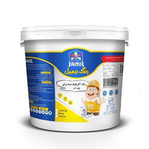رنگ اکریلیک پایه آب سفید جمیل مدل ساختمانی کد 2112 حجم 1 لیتر