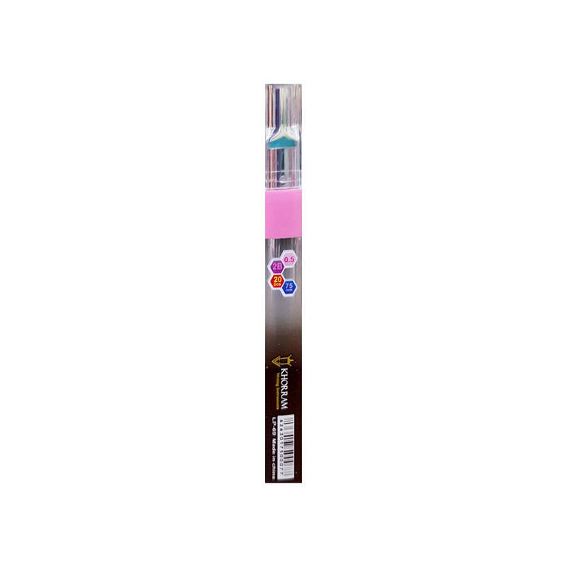نوک مداد نوکی 0.5 میلی متری خرم مدل 2B-20pcs-75mm بسته 90 عددی