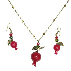 نیم ست زنانه طرح انار کد 164