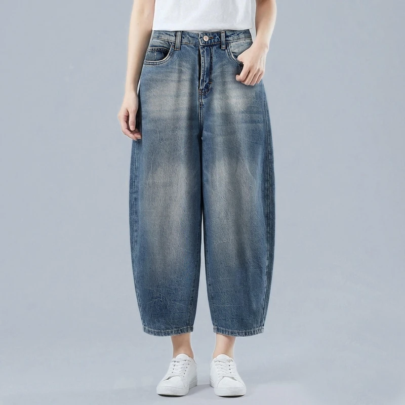 شلوار جین آزاد زنانه مدل 7119-9