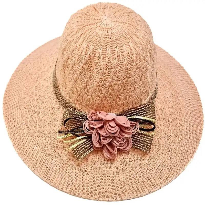 کلاه حصیری زنانه مدل ریز بافت کد 11