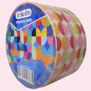 چسب نواری استورم طرح دایره عرض 5 سانتی متر