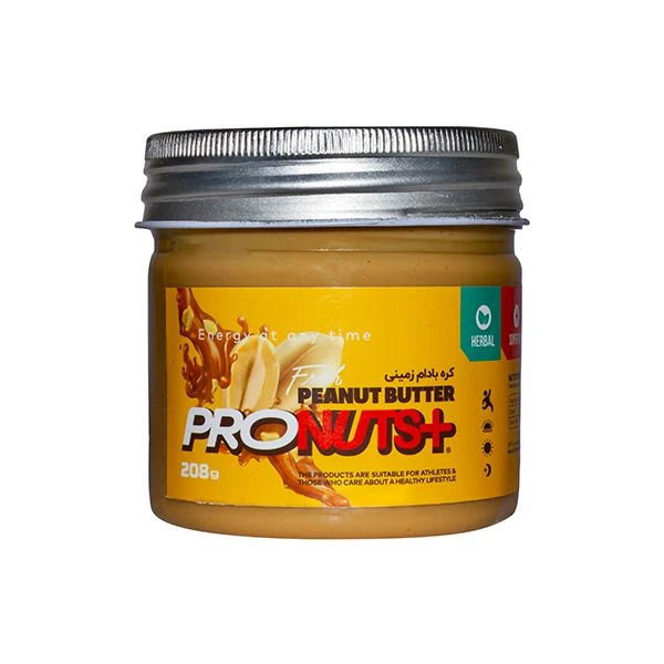 کره بادام زمینی ساده پروناتسپلاس - 208 گرم