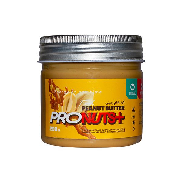 کره بادام زمینی ساده پروناتسپلاس - 208 گرم