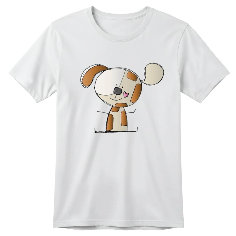 تی‌شرت آستین کوتاه بچگانه مدل سگ کد v20 