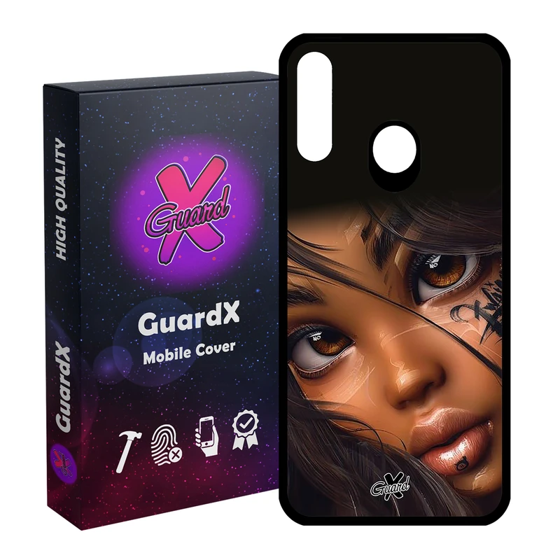 کاور گارد ایکس طرح دختر مدل Glass10365 مناسب برای گوشی موبایل سامسونگ Galaxy A20s