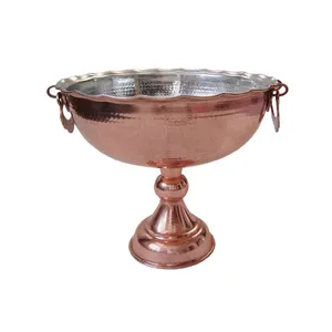 کاسه مسی مدل چکشی پایه دار کد 202