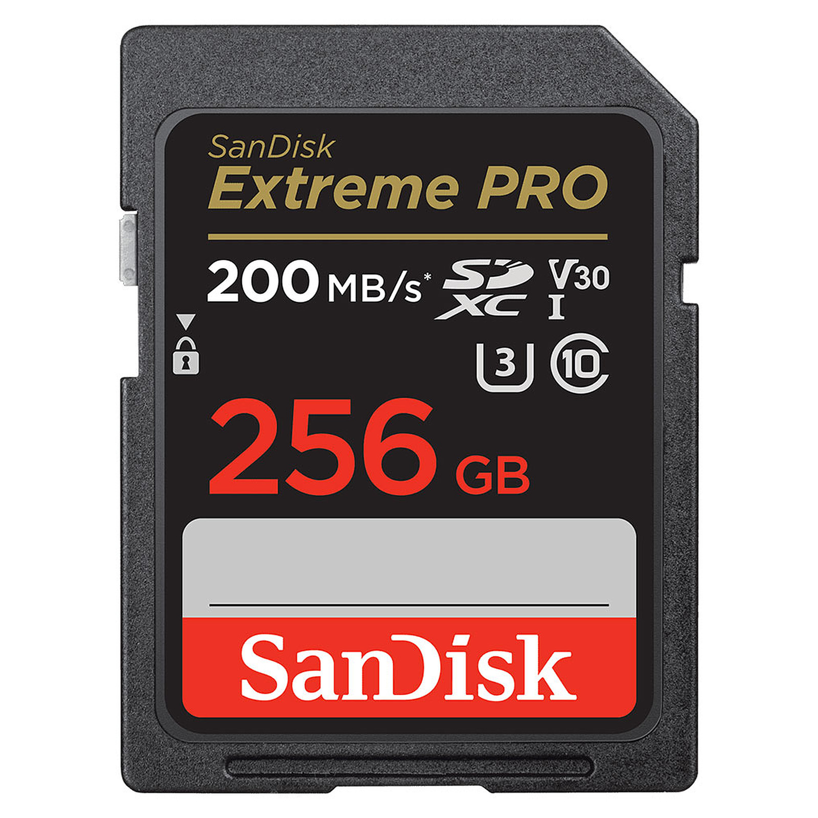 کارت حافظه SDXC سن دیسک مدل Extreme Pro V30 کلاس 10 استاندارد UHS-I U3 سرعت 200MB/s ظرفیت 256 گیگابایت