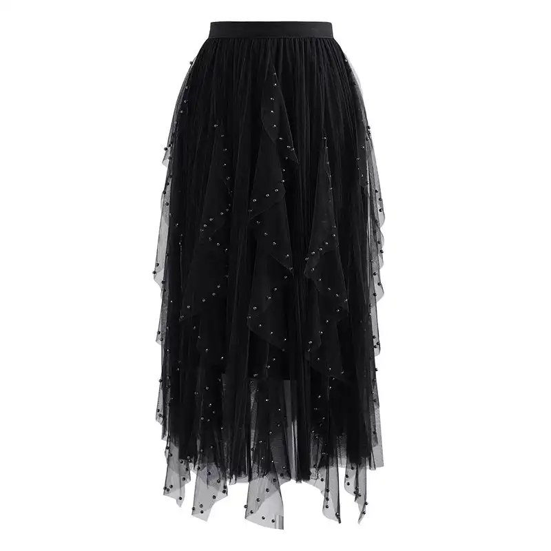 دامن زنانه مدل تور مروارید