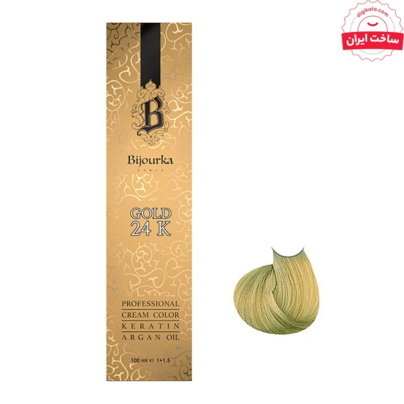 رنگ مو بیجورکا شماره 9/3 حجم 100 میلی لیتر رنگ زیتونی خیلی روشن