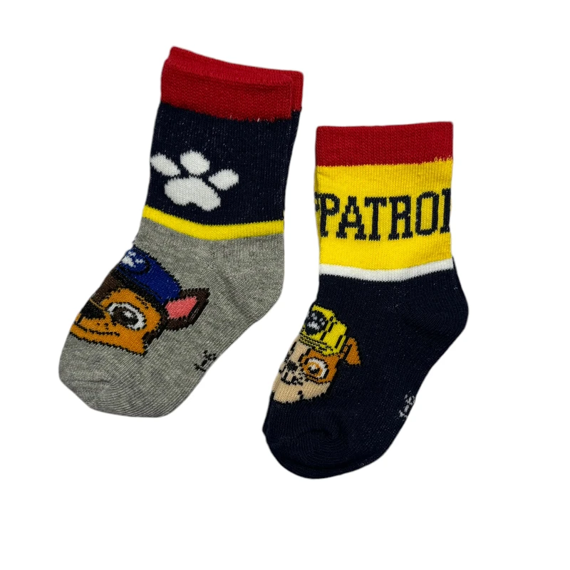 جوراب ساق بلند پسرانه پاو پاترول مدل 333 مجموعه 2 عددی