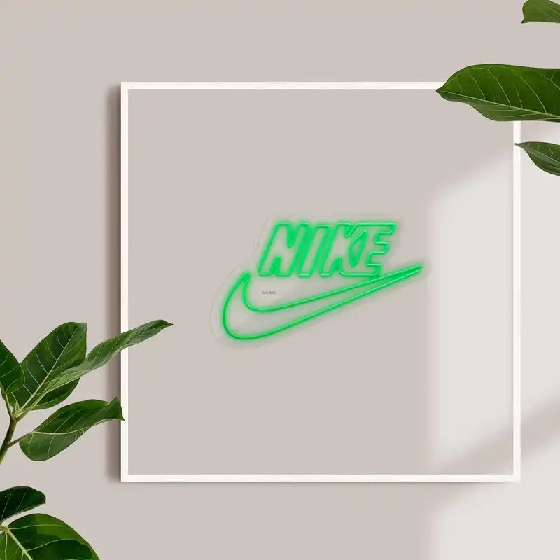 چراغ دیواری نئون دیزاین طرح Nike-Text_GR