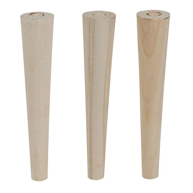 پایه میز مدل چوبی مخروطی کد 035 مجموعه 3 عددی