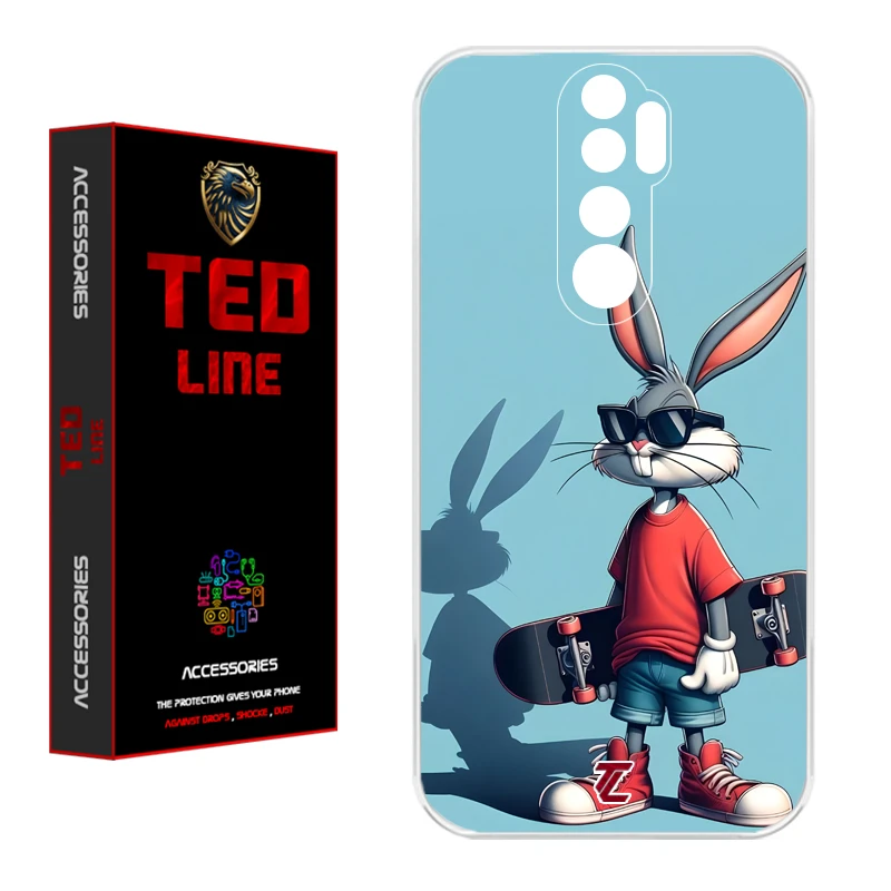 کاور تد لاین طرح خرگوش کد 1107 مناسب برای گوشی موبایل شیائومی Redmi Note 8 Pro
