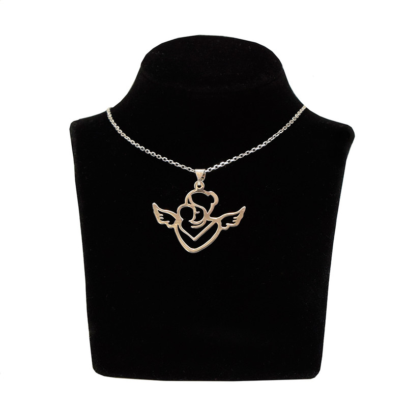 گردنبند نقره زنانه مدل فرشته مادر M12 گردنبند نقره زنانه مدل فرشته مادر M12