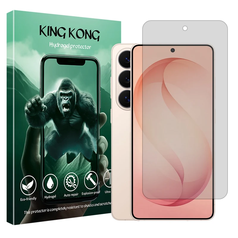 محافظ صفحه نمایش شفاف کینگ کونگ مدل هیدروژلی مناسب برای گوشی موبایل سامسونگ Galaxy S26 Ultra