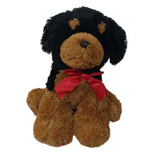 عروسک طرح سگ روتوایلر مدل Rottweiler Puppy کد SZT5/335 ارتفاع 30 سانتی‌متر