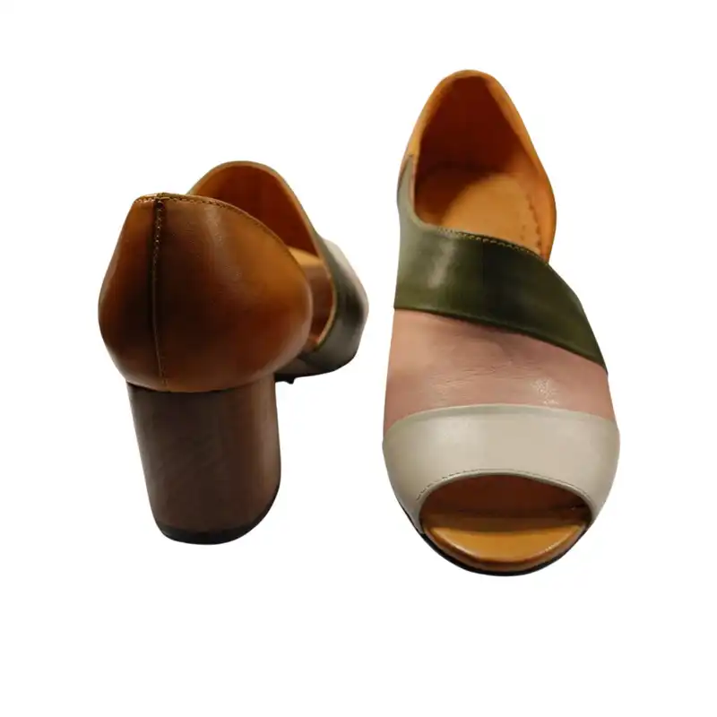 صندل زنانه مدل چرم طبیعی کد 625.1