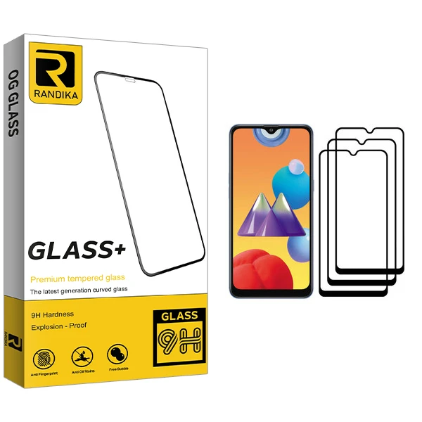 محافظ صفحه نمایش راندیکا مدل GLD مناسب برای گوشی موبایل سامسونگ Galaxy M01s بسته سه عددی