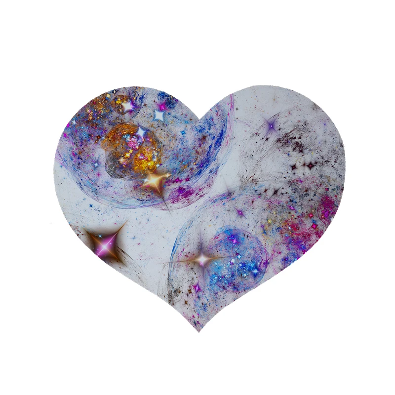 پادری مدل قلب طرح فانتزی کد 5906 سایز 90x90 سانتی متر