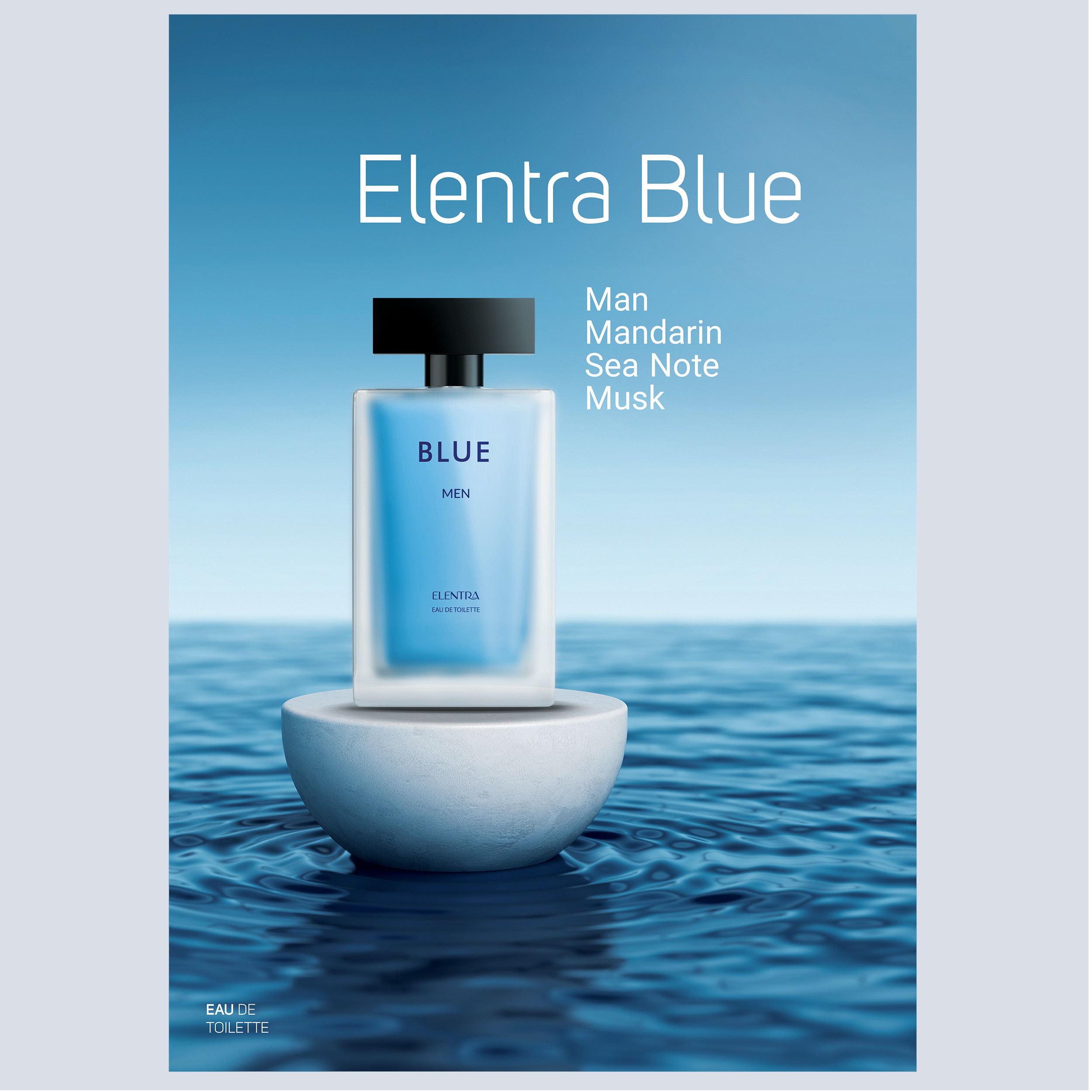 ادو تویلت مردانه النترا مدل Blue حجم 100 میلی لیتر