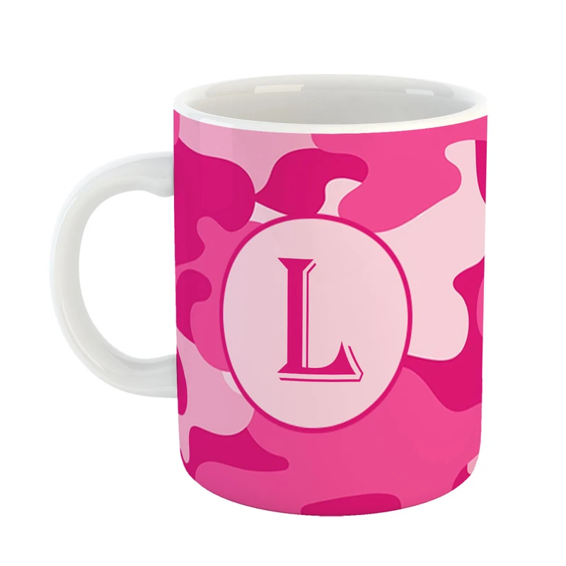 ماگ پاد افرین مدل فانتزی طرح حرف L کد 12