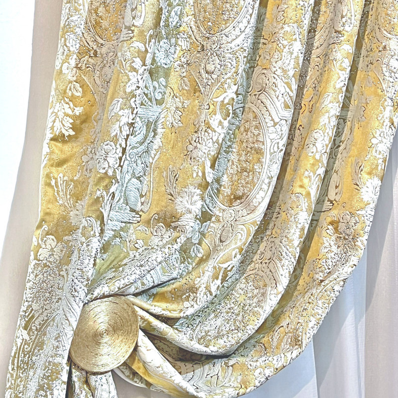 پرده مدل دکور آسترکشی شانل کلاسیک سایز 135x300 سانتی متر