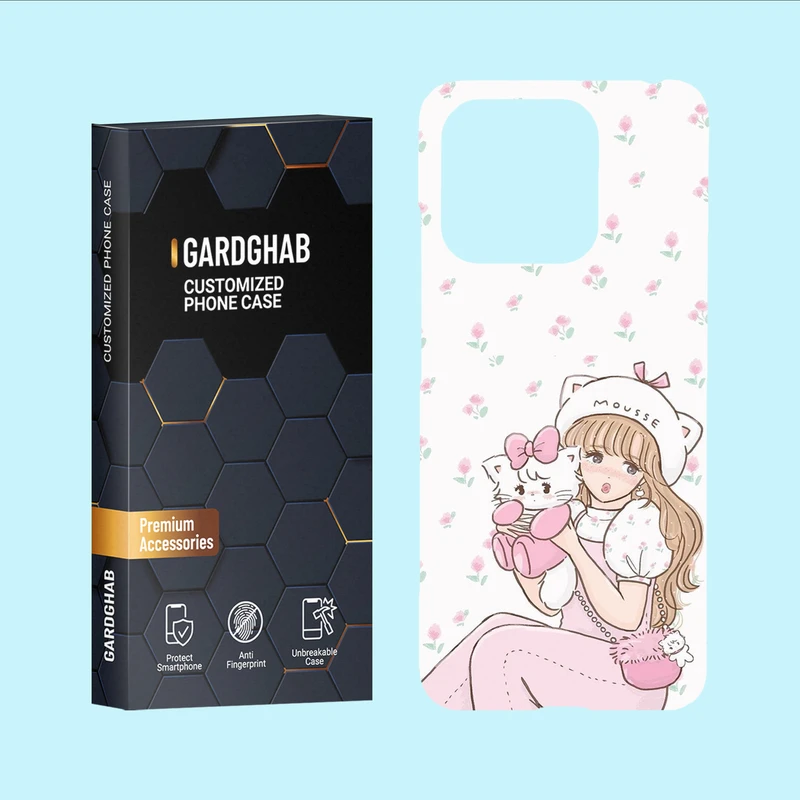 کاور گارد قاب مدل دخترانه  مناسب برای گوشی موبایل شیائومی Redmi 12C / Poco C55
