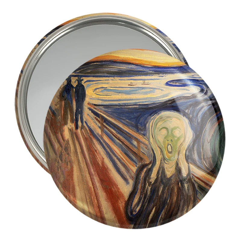 آینه جیبی خندالو مدل  جیغ اثر ادوارد مونک  کد 23346