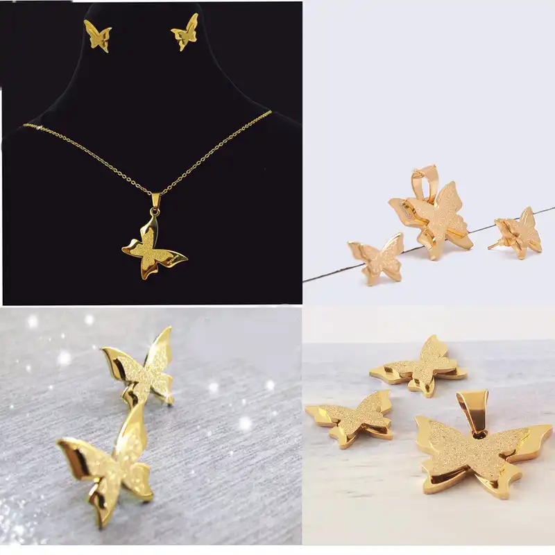 نیم ست زنانه طرح پروانه کد p1